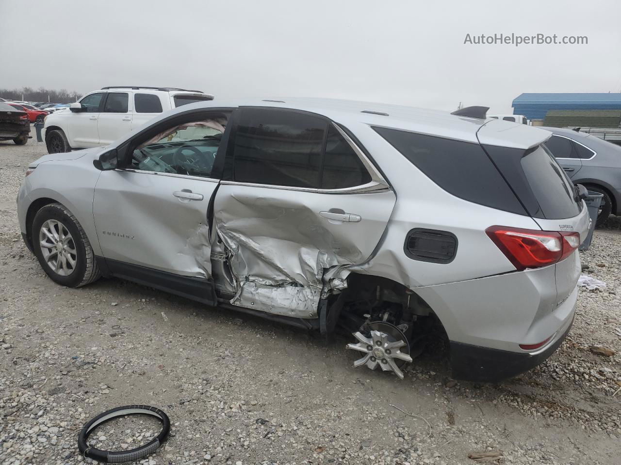 2018 Chevrolet Equinox Lt Silver vin: 3GNAXSEV4JS527914