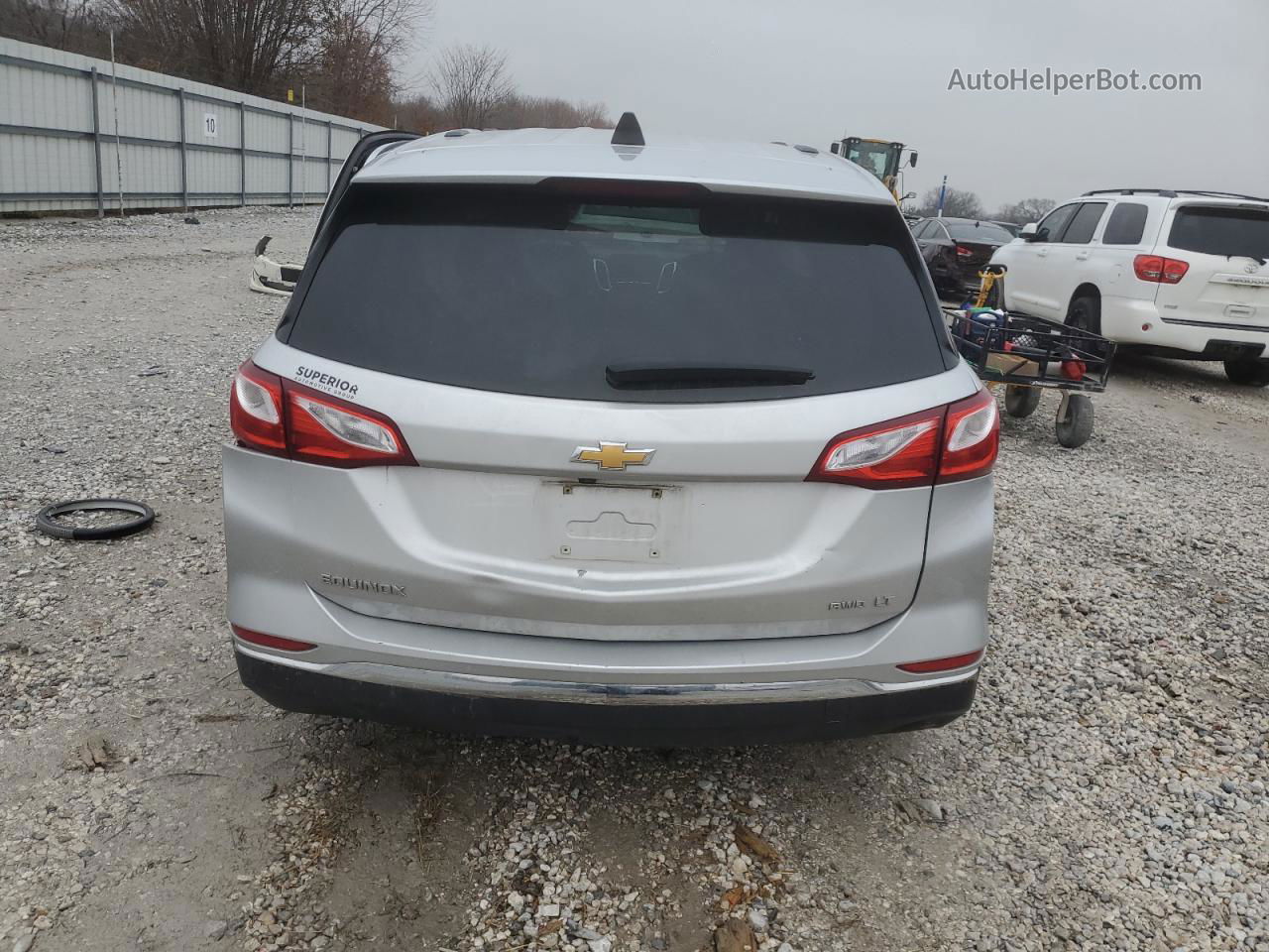 2018 Chevrolet Equinox Lt Silver vin: 3GNAXSEV4JS527914