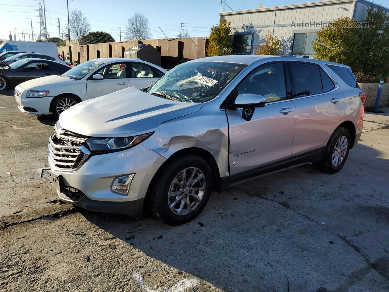 2018 Chevrolet Equinox Lt Silver vin: 3GNAXSEV4JS533485