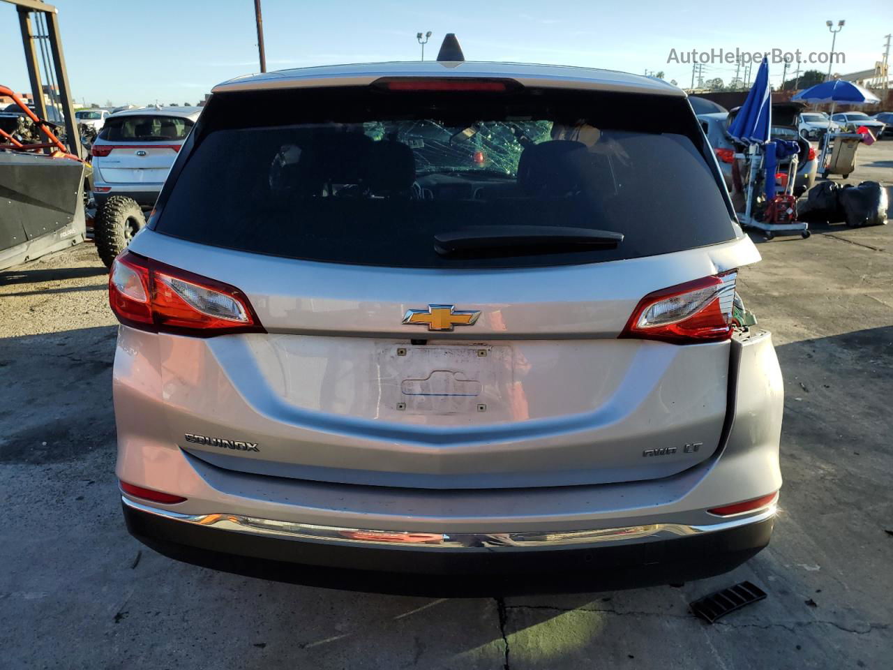 2018 Chevrolet Equinox Lt Silver vin: 3GNAXSEV4JS533485