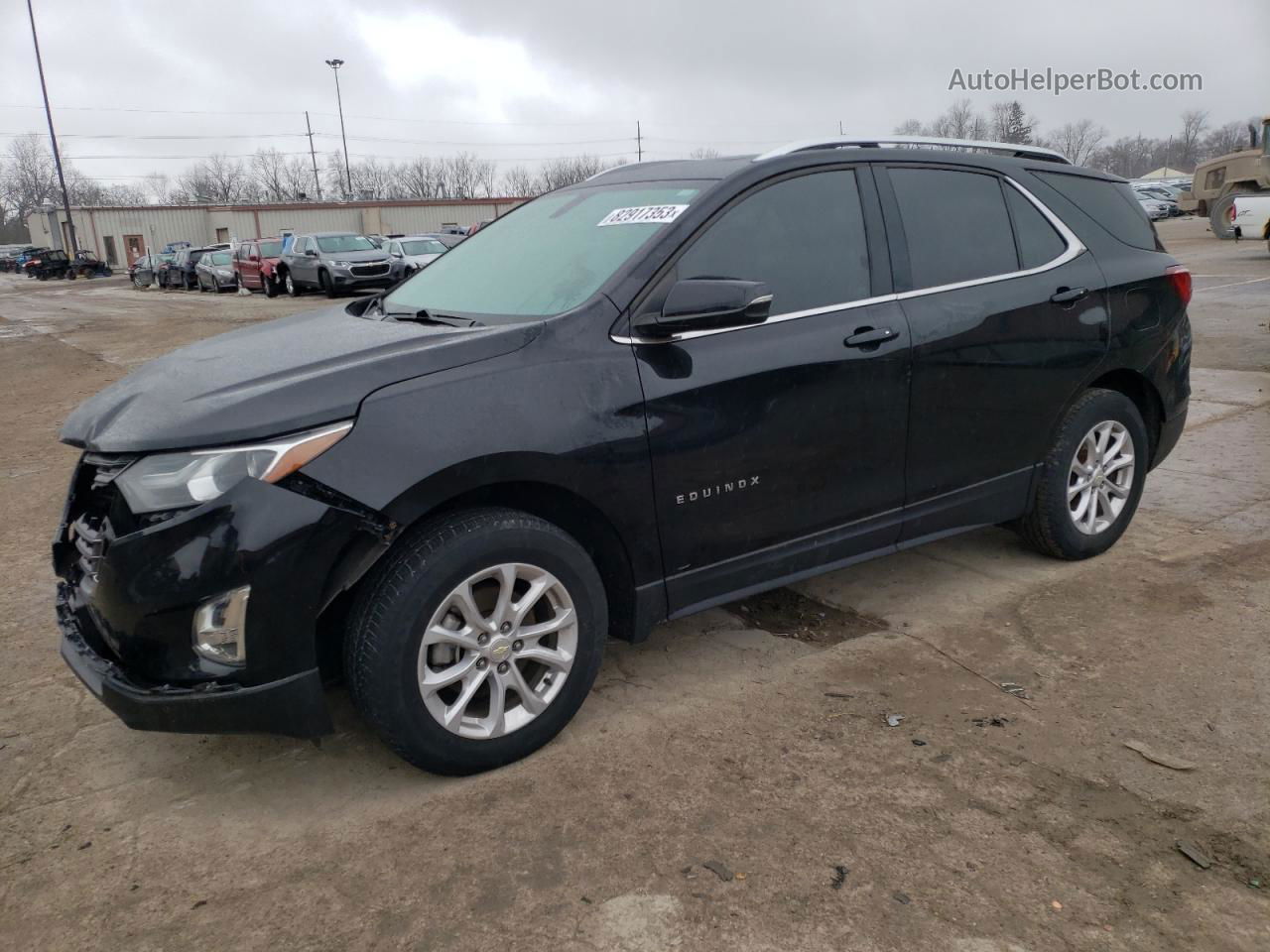 2018 Chevrolet Equinox Lt Черный vin: 3GNAXSEV5JL280316