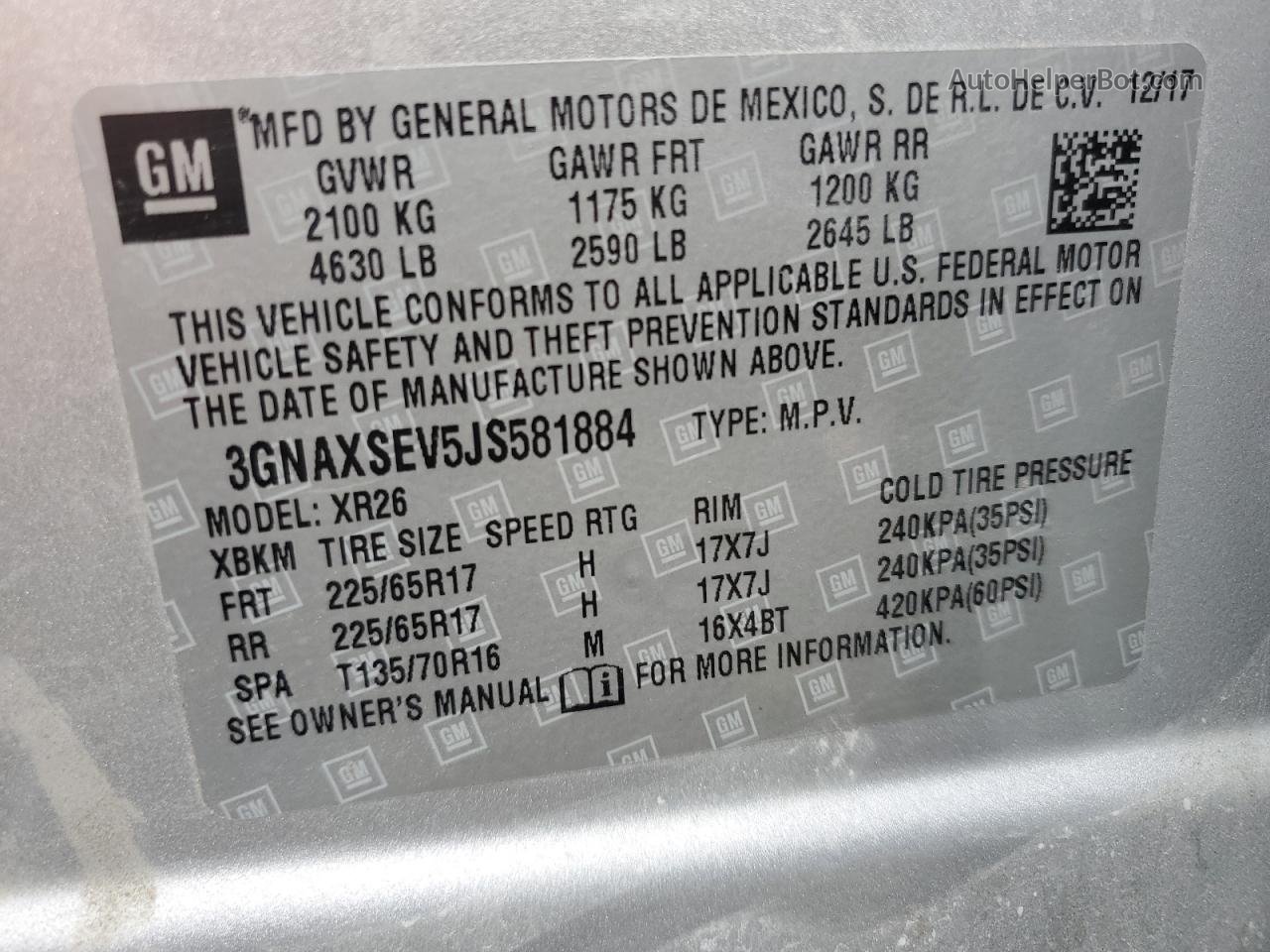 2018 Chevrolet Equinox Lt Silver vin: 3GNAXSEV5JS581884