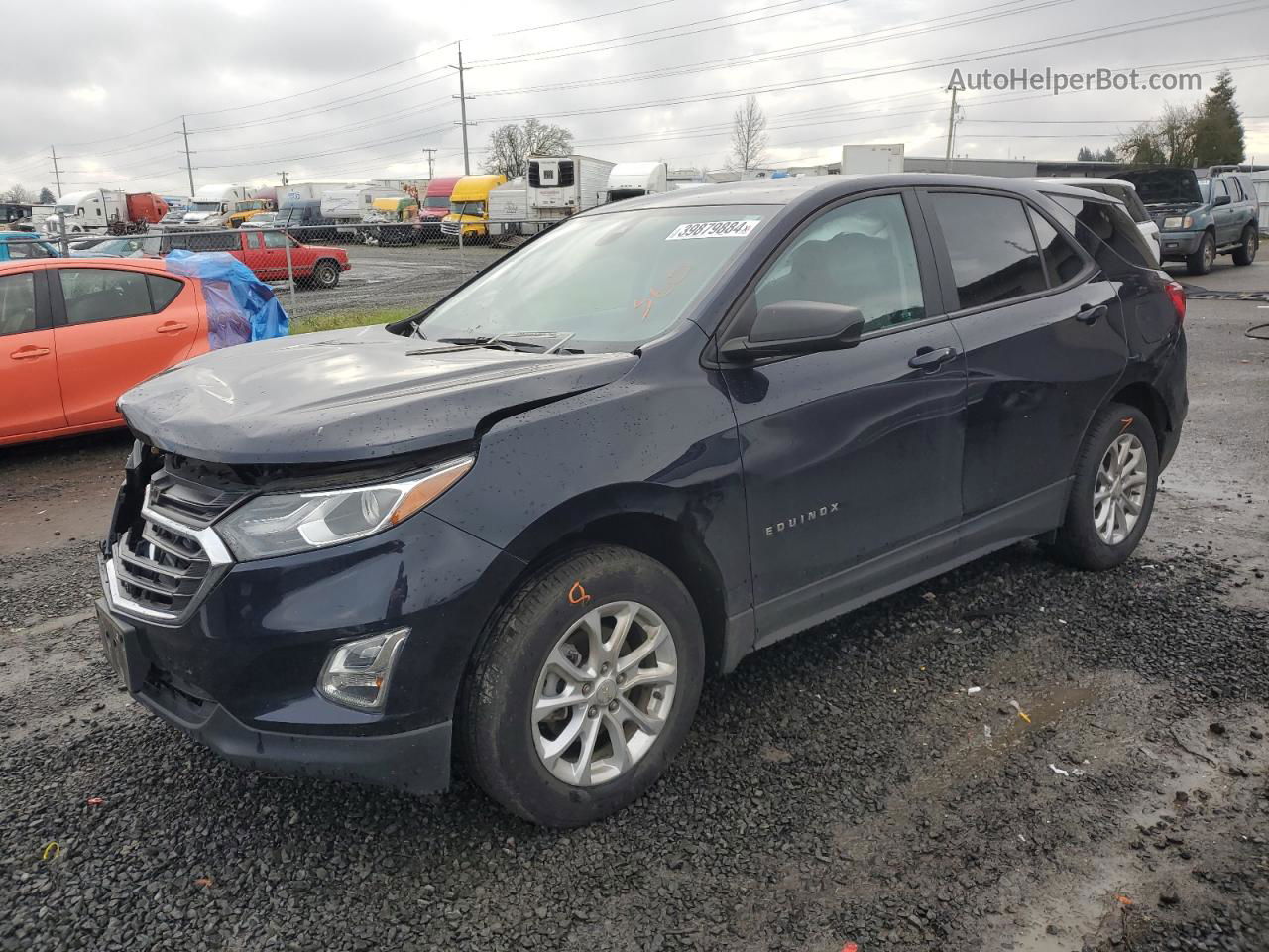 2020 Chevrolet Equinox Ls Black vin: 3GNAXSEV5LS531036