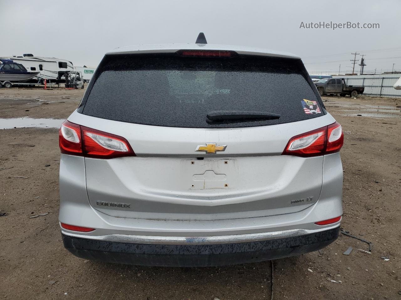 2018 Chevrolet Equinox Lt Silver vin: 3GNAXSEV6JS615802
