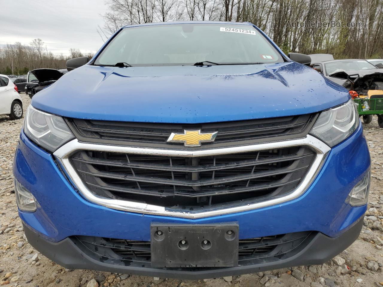 2019 Chevrolet Equinox Ls Blue vin: 3GNAXSEV6KS516592