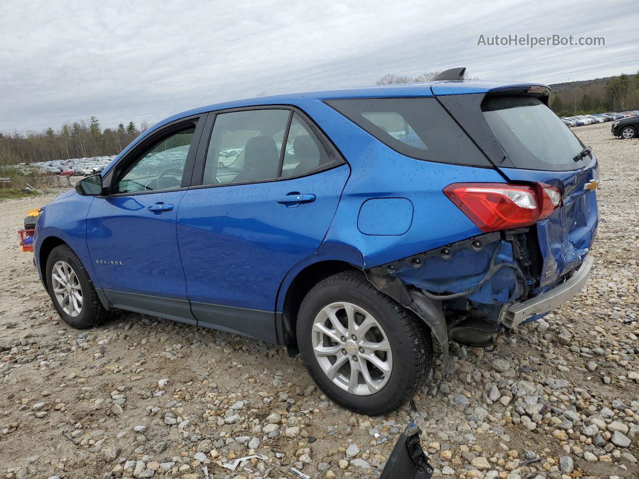 2019 Chevrolet Equinox Ls Синий vin: 3GNAXSEV6KS516592