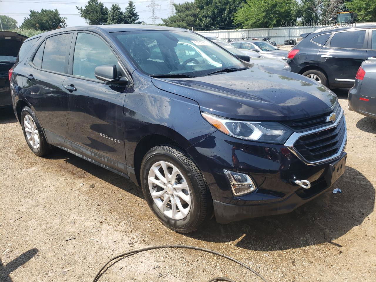 2020 Chevrolet Equinox Ls Синий vin: 3GNAXSEV6LS517954