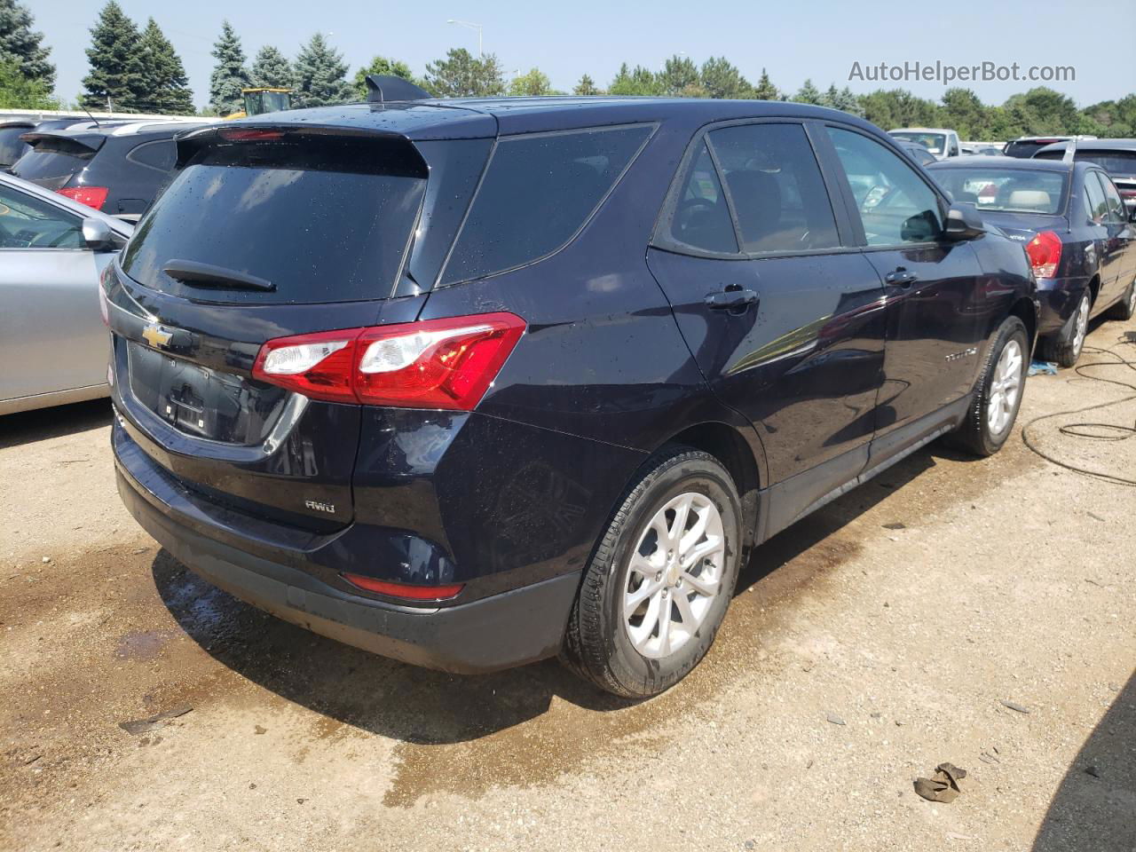 2020 Chevrolet Equinox Ls Синий vin: 3GNAXSEV6LS517954