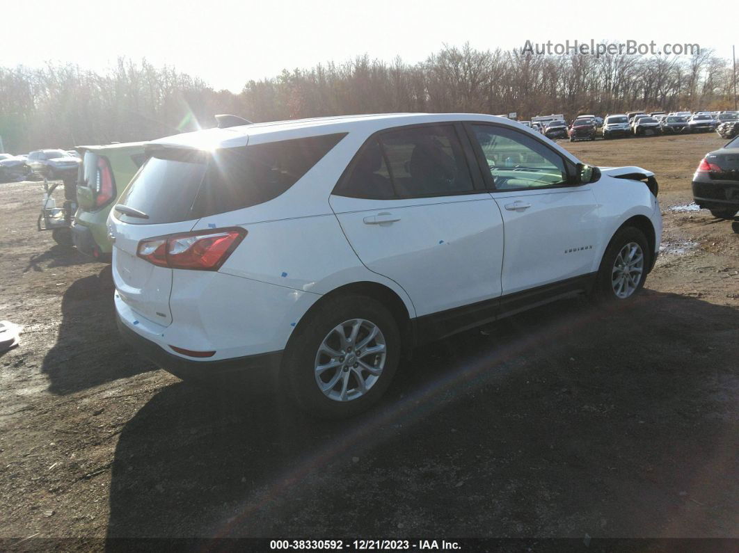 2020 Chevrolet Equinox Awd Ls White vin: 3GNAXSEV6LS541946