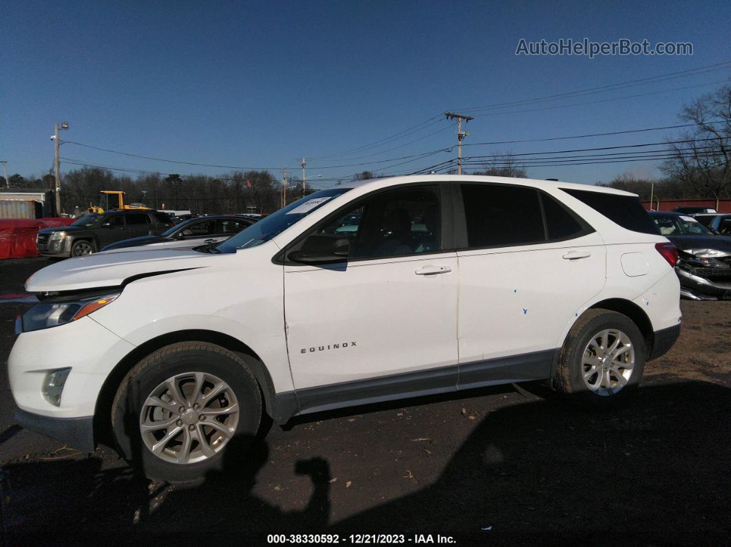 2020 Chevrolet Equinox Awd Ls White vin: 3GNAXSEV6LS541946