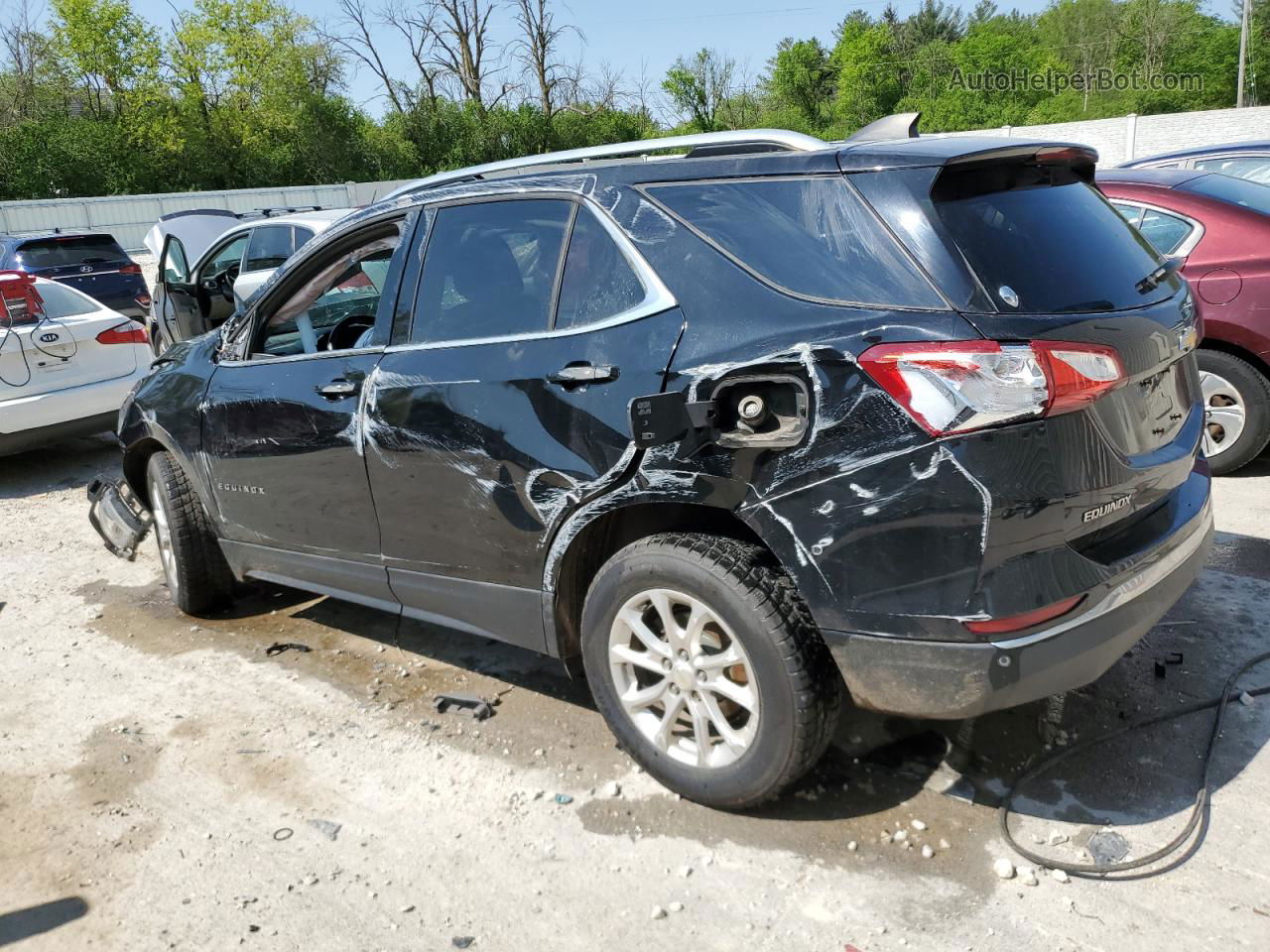 2018 Chevrolet Equinox Lt Black vin: 3GNAXSEV7JL101967