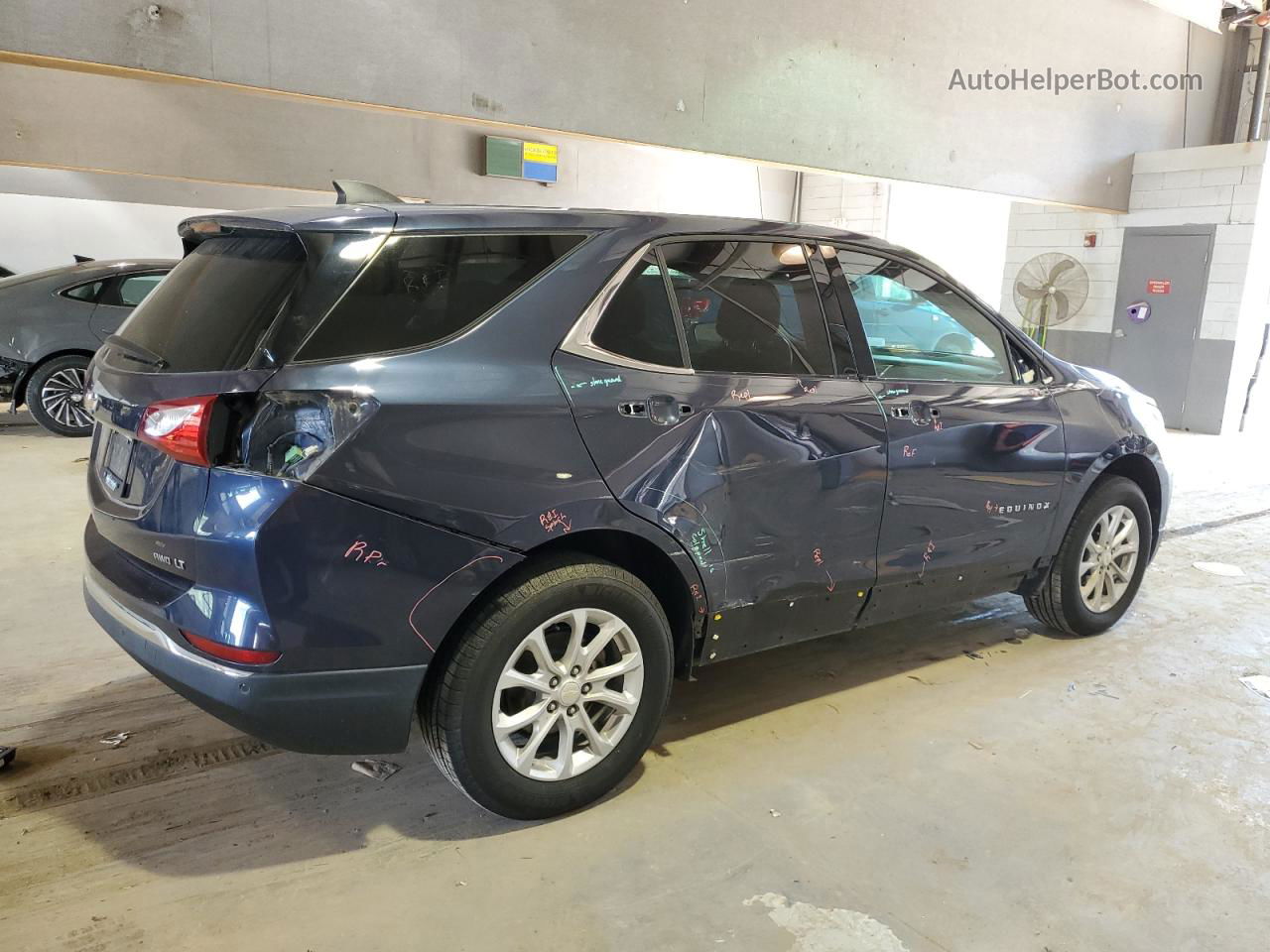 2018 Chevrolet Equinox Lt Blue vin: 3GNAXSEV7JS642166