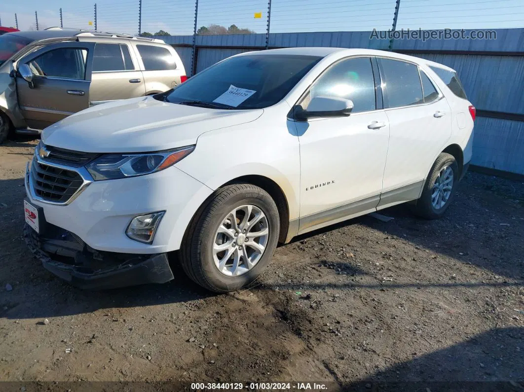 2018 Chevrolet Equinox Lt White vin: 3GNAXSEV8JS518617