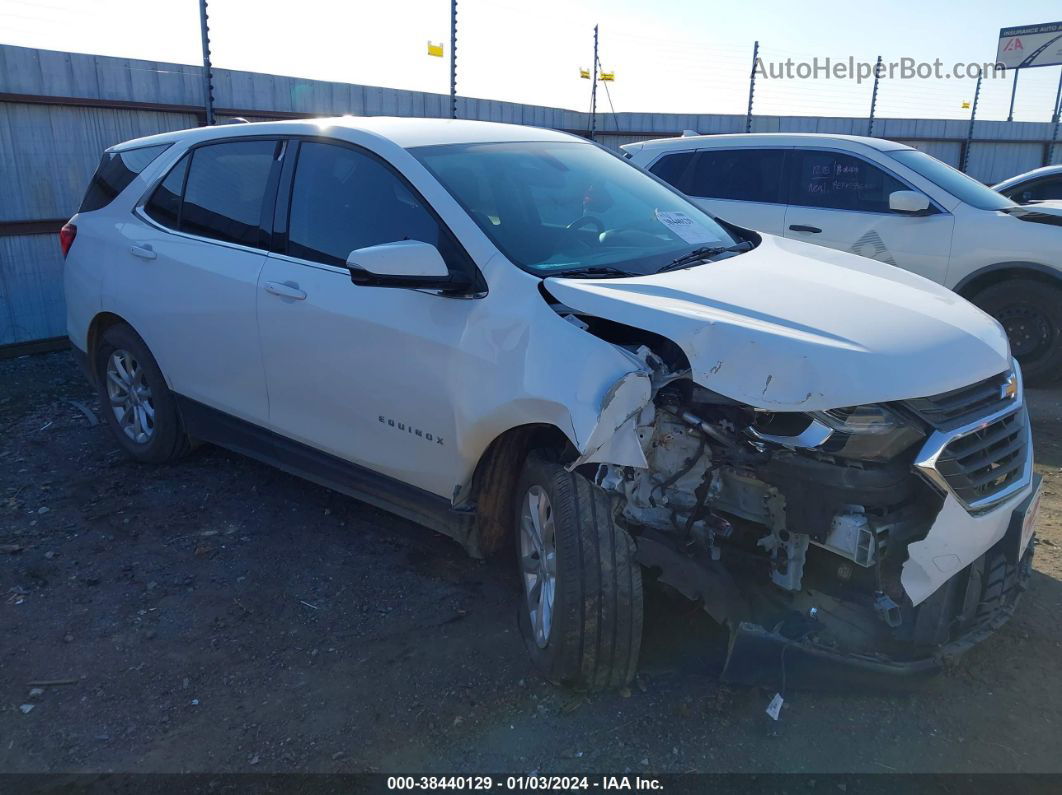 2018 Chevrolet Equinox Lt White vin: 3GNAXSEV8JS518617