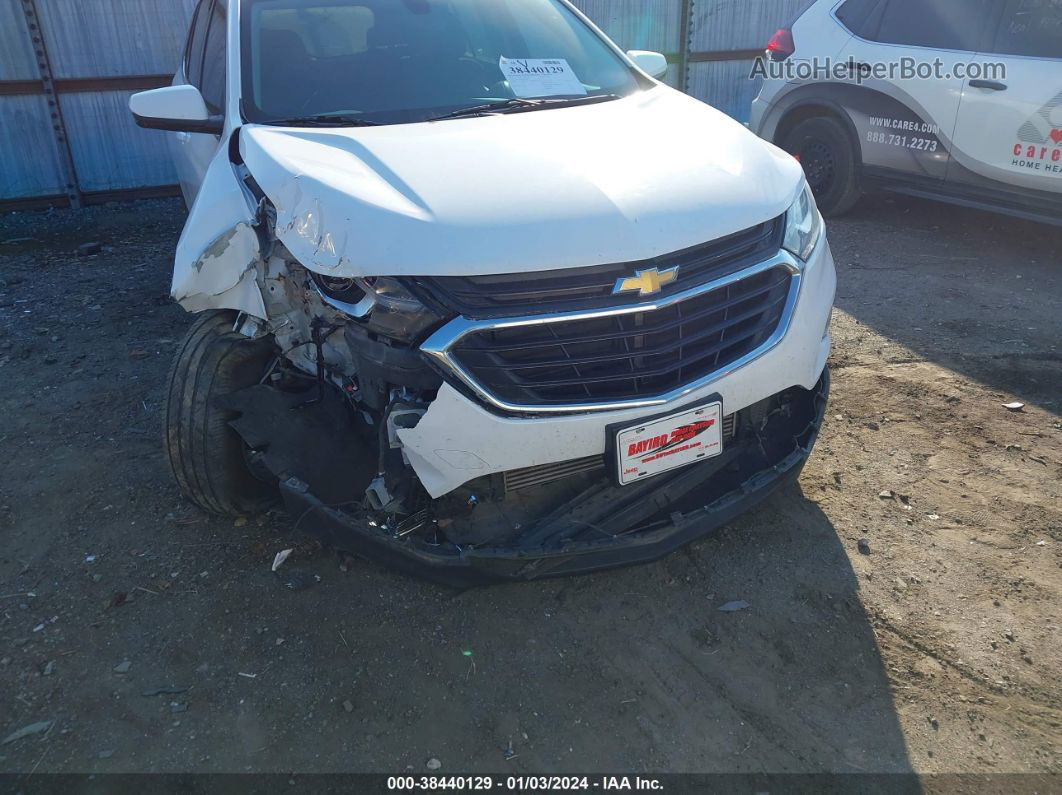 2018 Chevrolet Equinox Lt White vin: 3GNAXSEV8JS518617