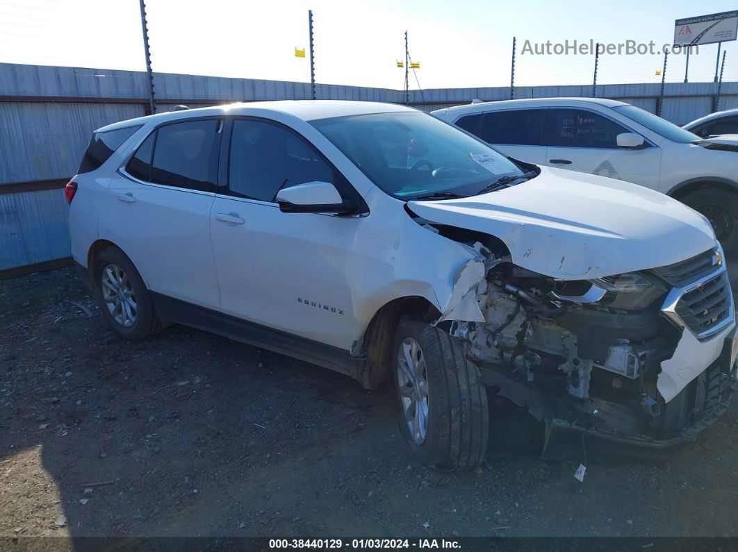 2018 Chevrolet Equinox Lt White vin: 3GNAXSEV8JS518617