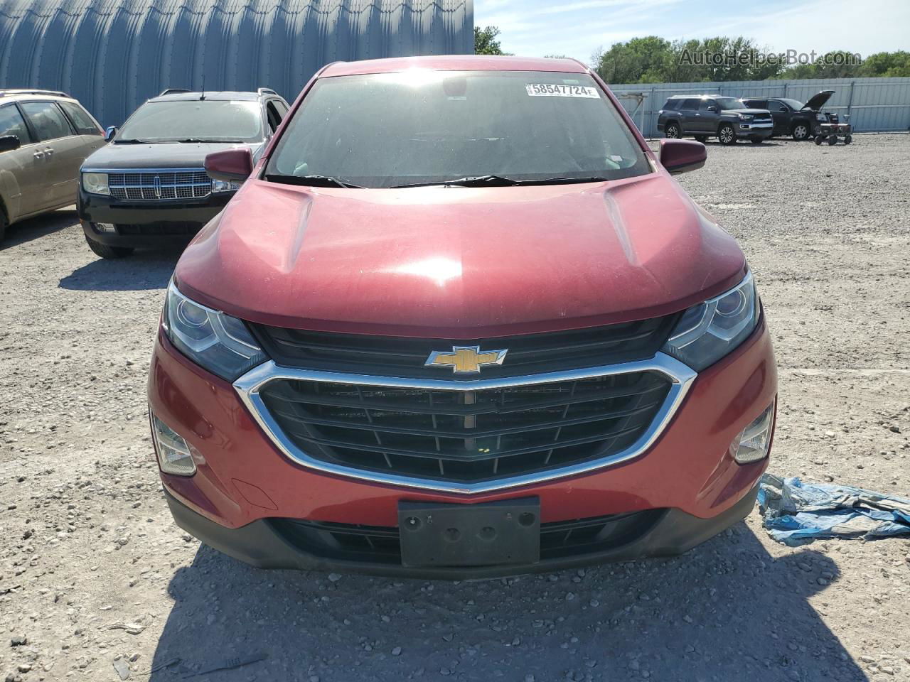 2018 Chevrolet Equinox Lt Red vin: 3GNAXSEV9JS524409