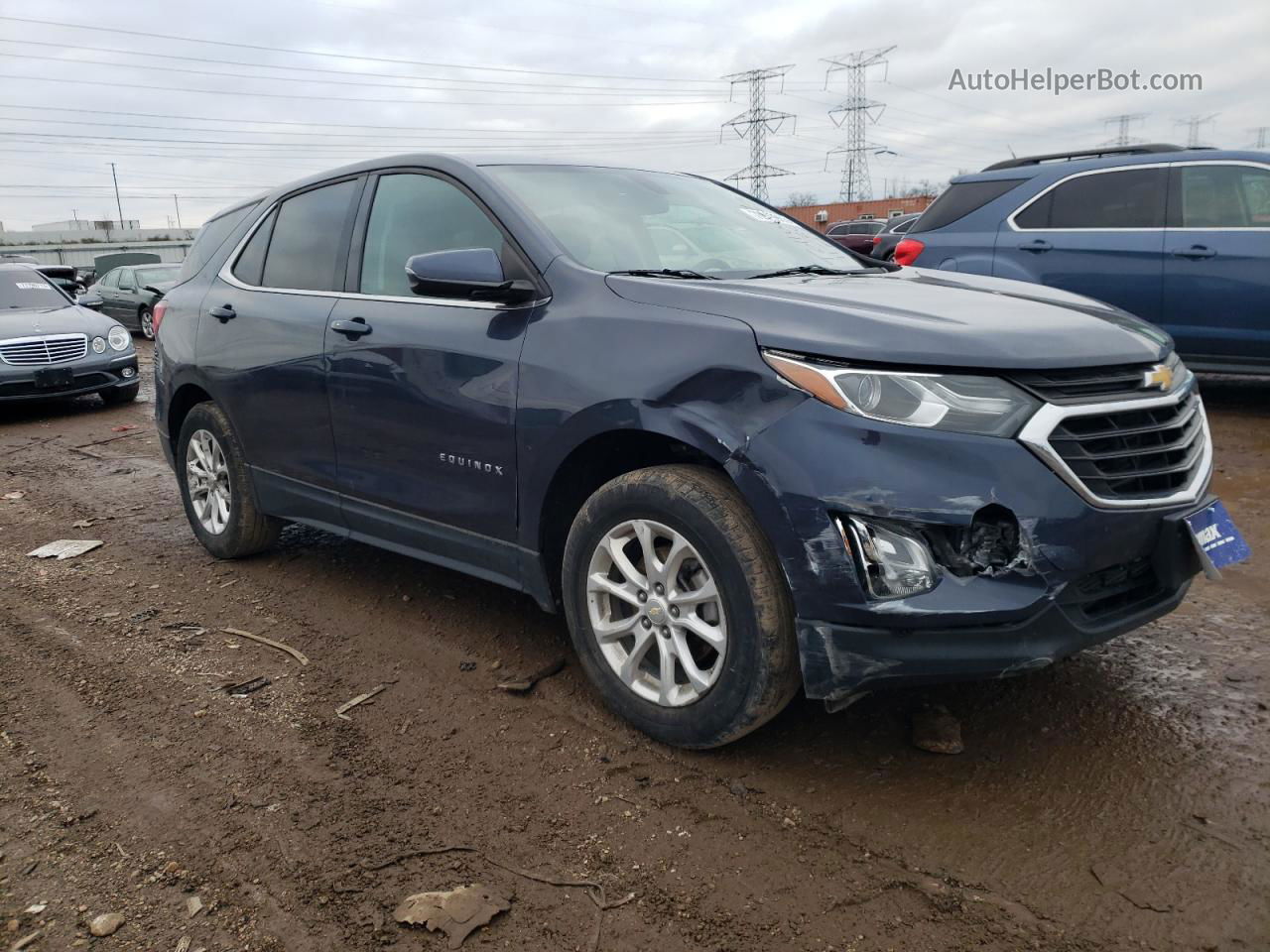 2018 Chevrolet Equinox Lt Blue vin: 3GNAXSEV9JS528041