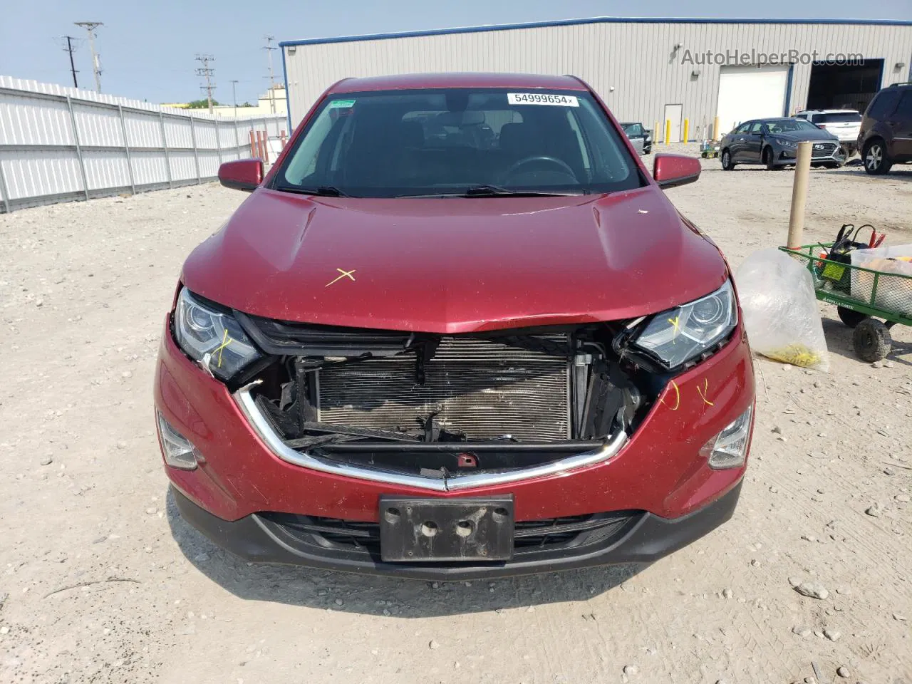 2018 Chevrolet Equinox Lt Красный vin: 3GNAXSEV9JS566966