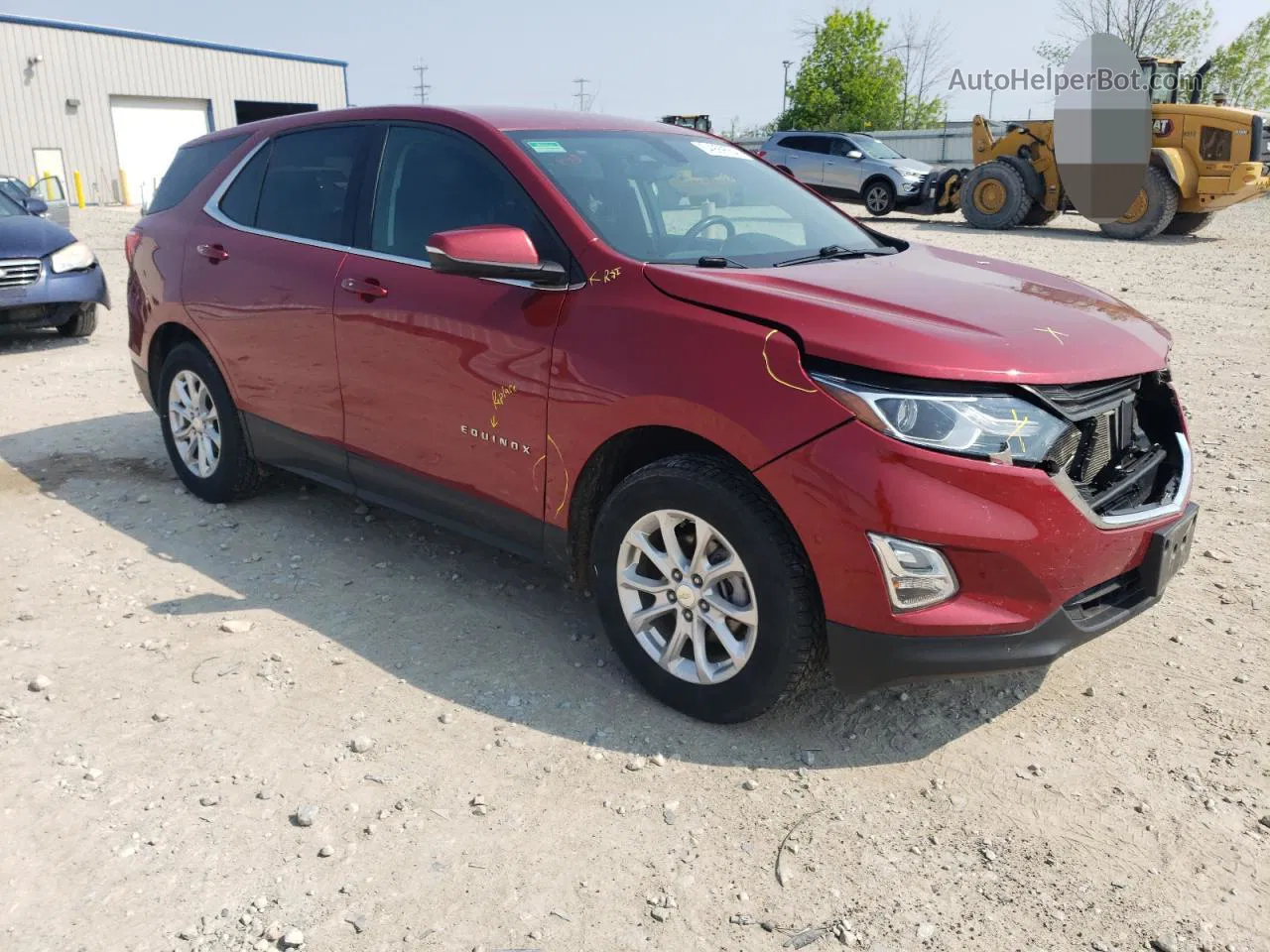 2018 Chevrolet Equinox Lt Красный vin: 3GNAXSEV9JS566966