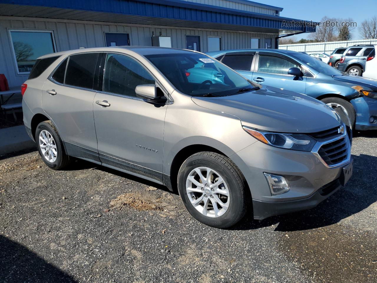 2018 Chevrolet Equinox Lt Серый vin: 3GNAXSEVXJL116849