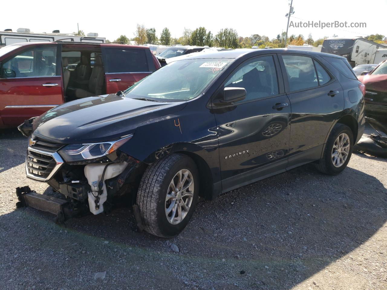 2020 Chevrolet Equinox Ls Black vin: 3GNAXSEVXLS719566