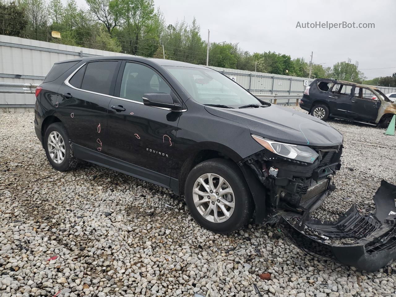 2019 Chevrolet Equinox Lt Black vin: 3GNAXTEV1KL278473