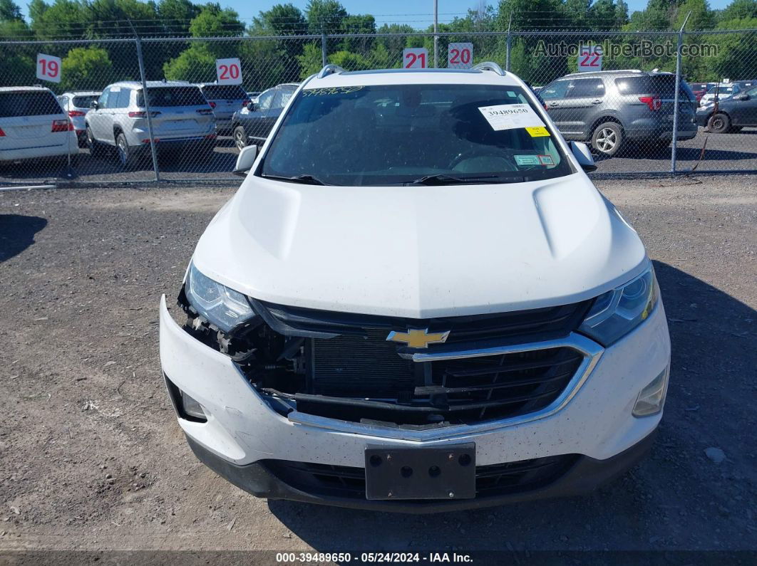 2018 Chevrolet Equinox Lt White vin: 3GNAXUEUXJS562024