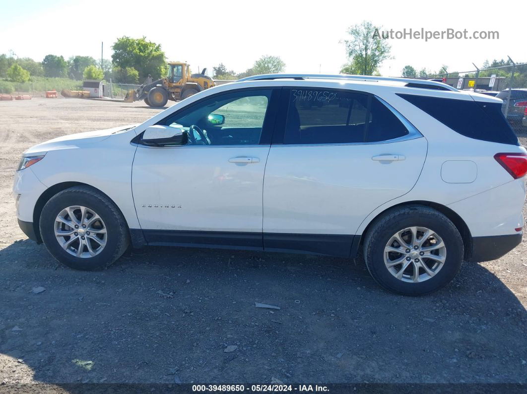 2018 Chevrolet Equinox Lt White vin: 3GNAXUEUXJS562024