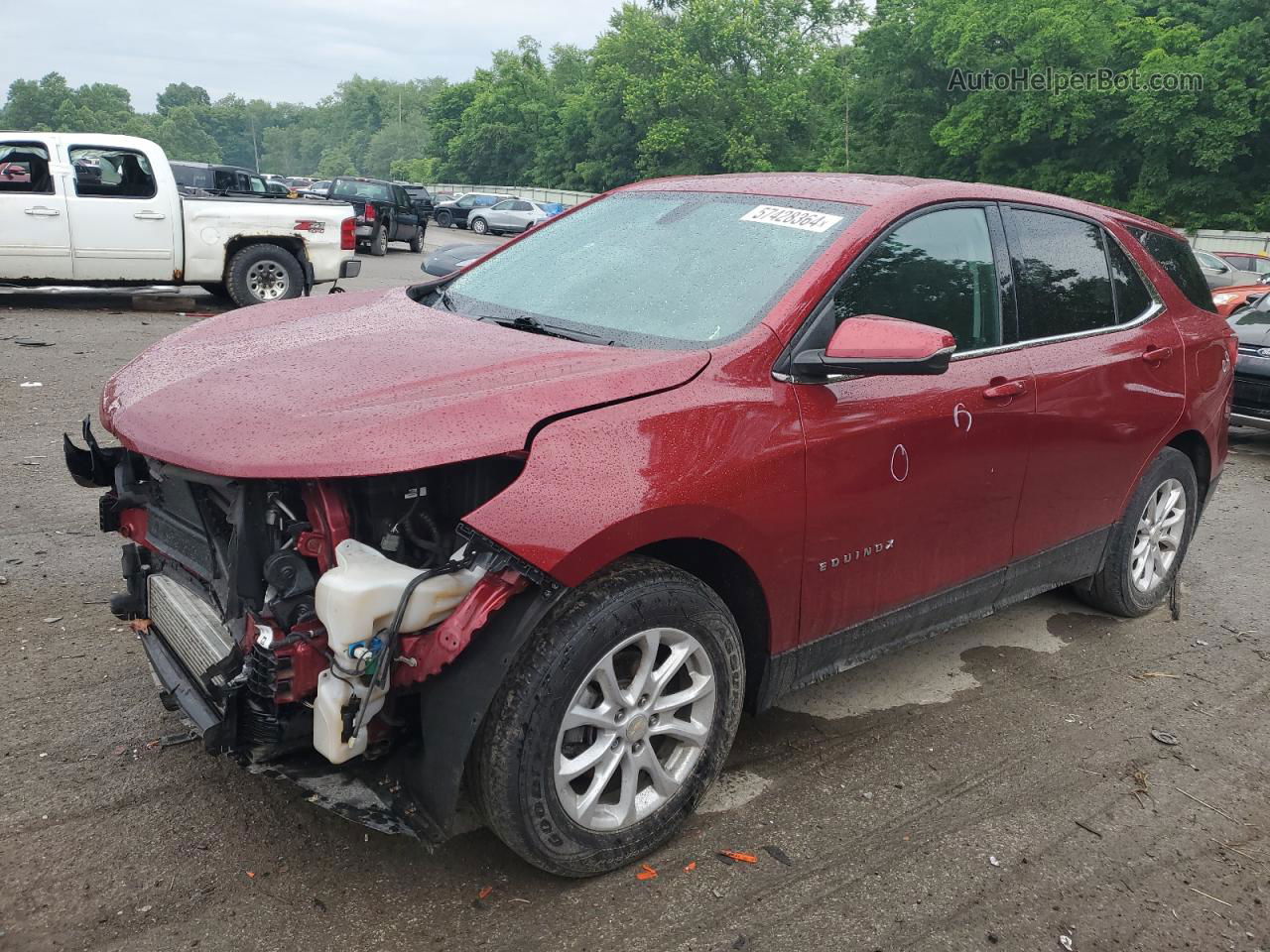 2019 Chevrolet Equinox Lt Burgundy vin: 3GNAXUEV0KS571258