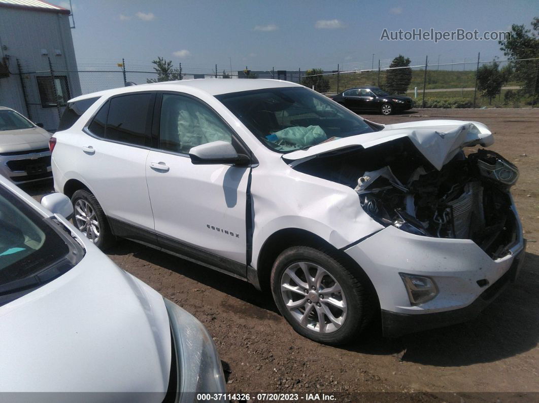 2020 Chevrolet Equinox Lt White vin: 3GNAXUEV0LL267763