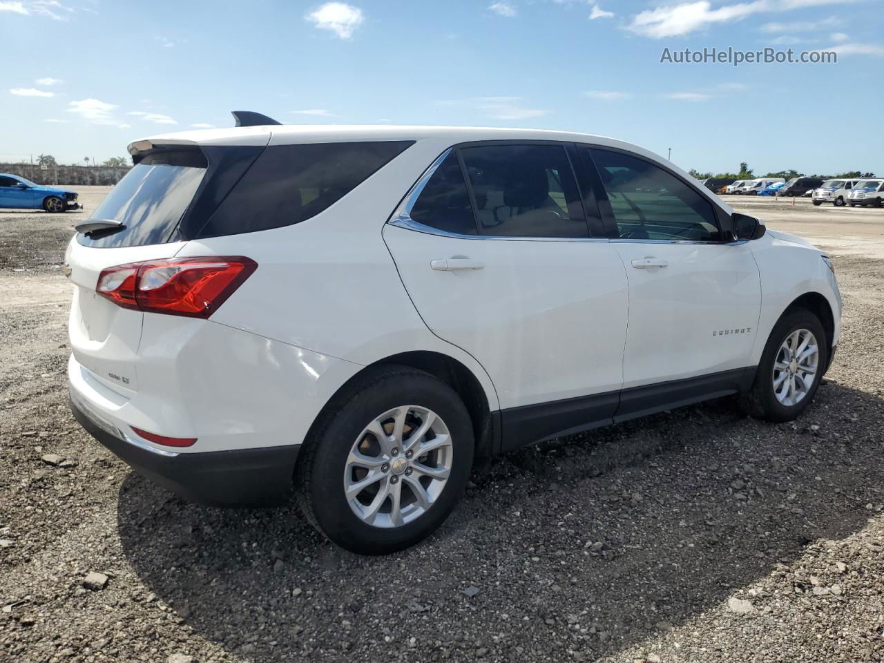 2020 Chevrolet Equinox Lt White vin: 3GNAXUEV0LS690770