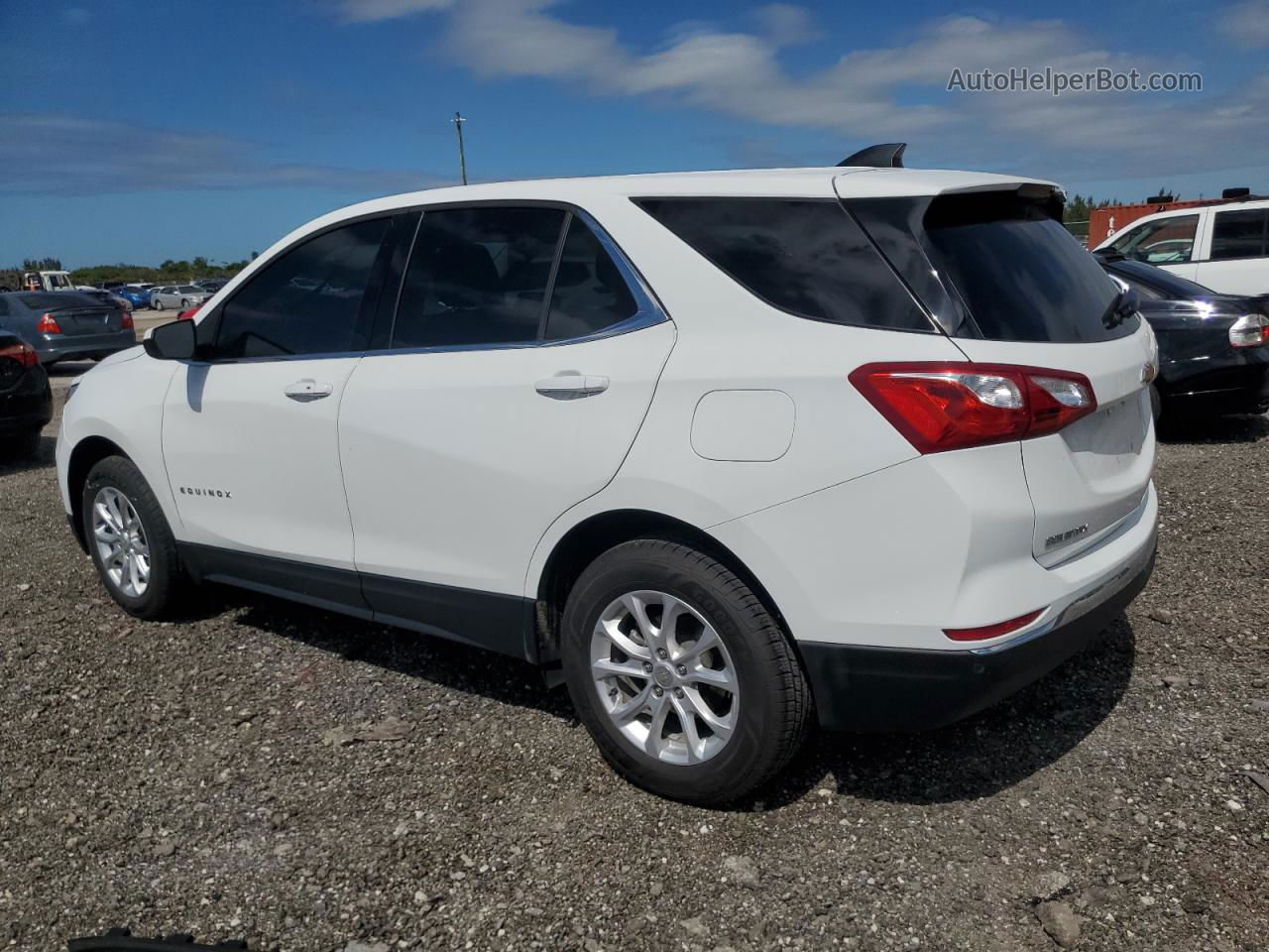 2020 Chevrolet Equinox Lt White vin: 3GNAXUEV0LS690770