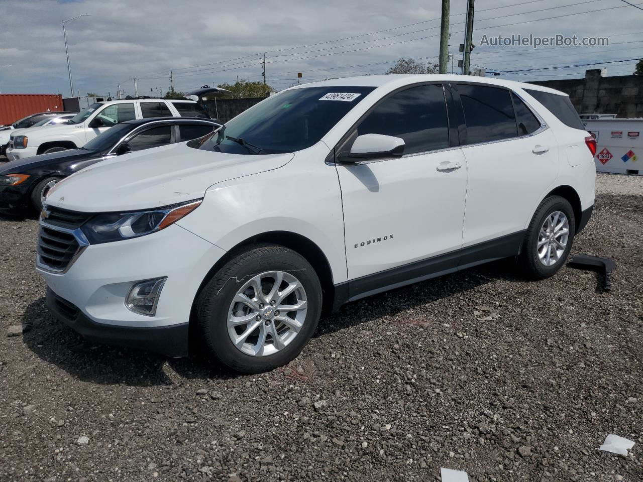 2020 Chevrolet Equinox Lt White vin: 3GNAXUEV0LS690770