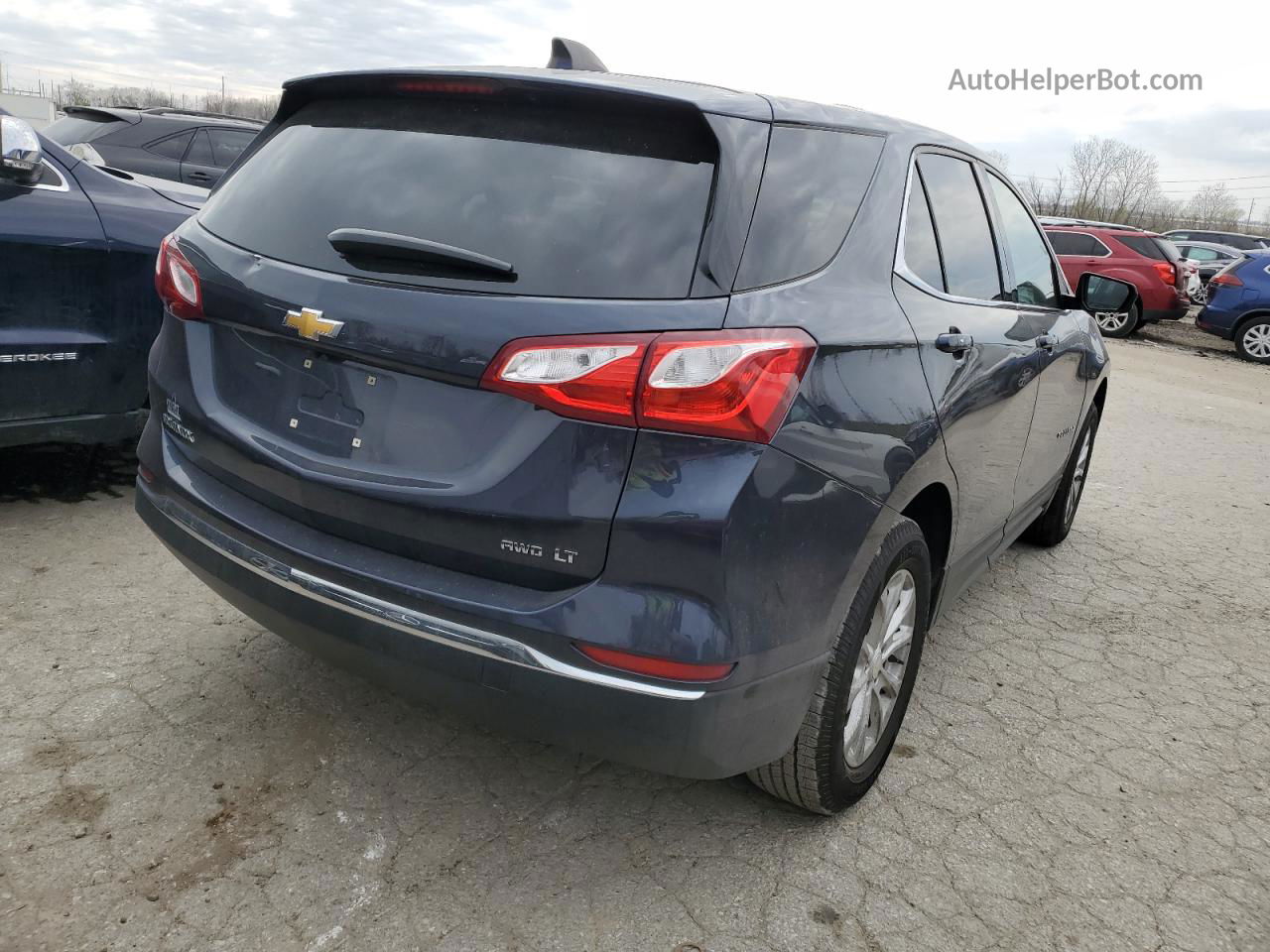 2019 Chevrolet Equinox Lt Blue vin: 3GNAXUEV1KS535465