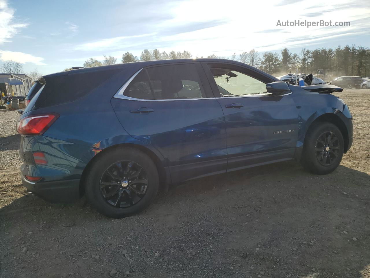 2019 Chevrolet Equinox Lt Синий vin: 3GNAXUEV3KL254648