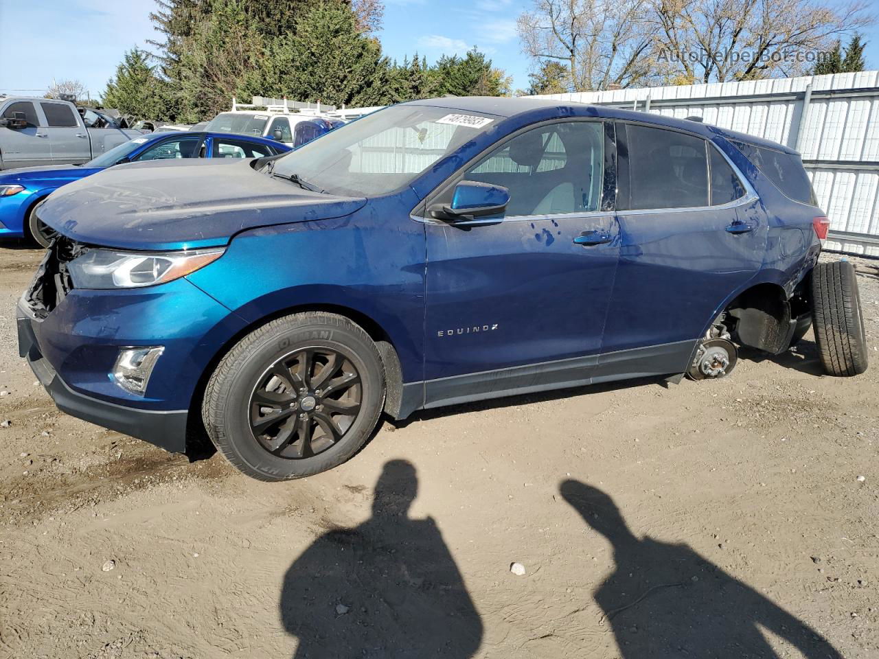 2019 Chevrolet Equinox Lt Синий vin: 3GNAXUEV3KL254648