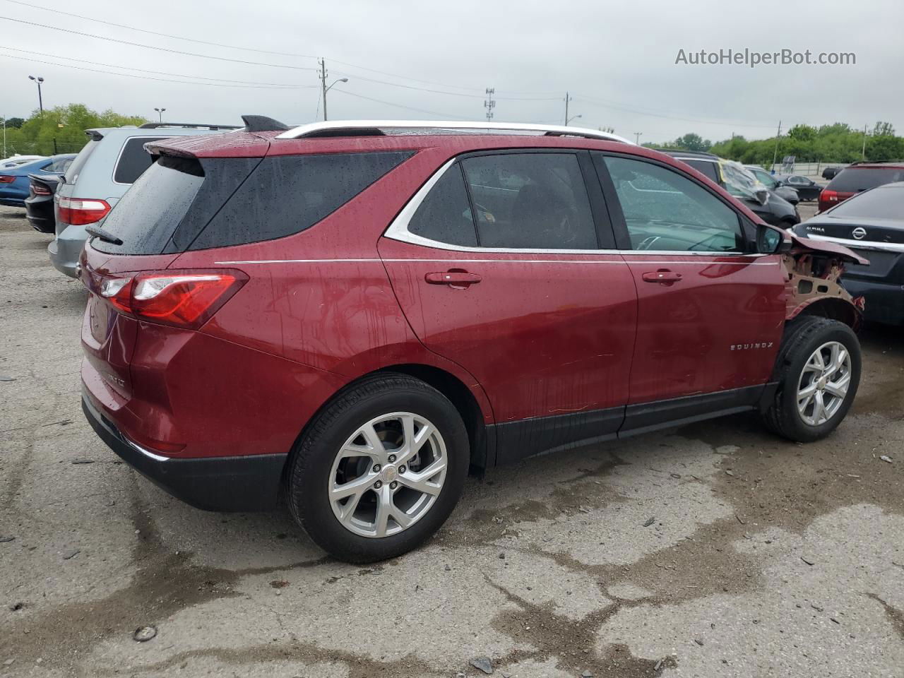 2019 Chevrolet Equinox Lt Бордовый vin: 3GNAXUEV3KL277976