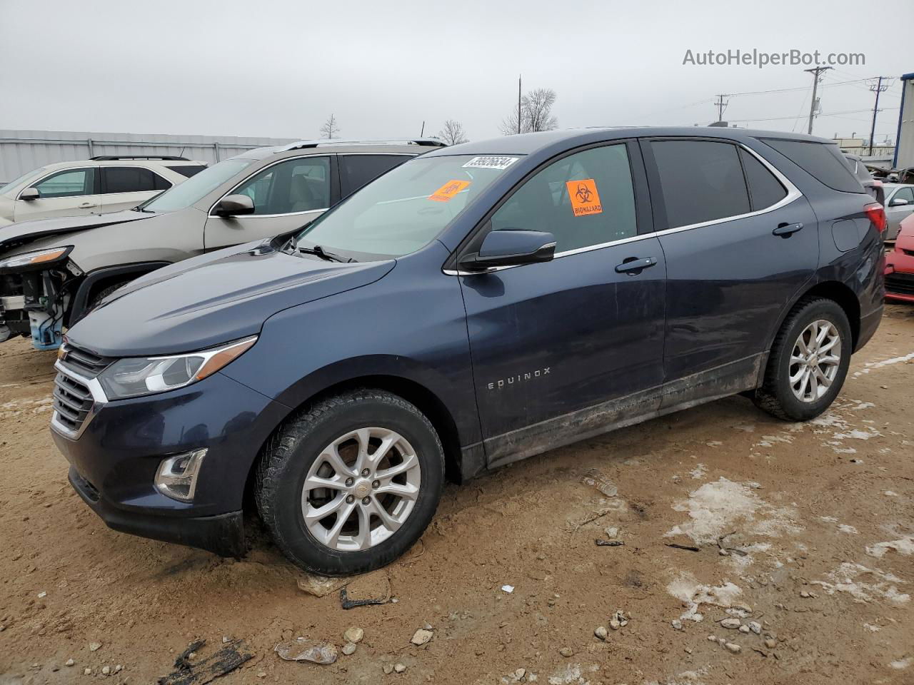 2019 Chevrolet Equinox Lt Blue vin: 3GNAXUEV3KL278805