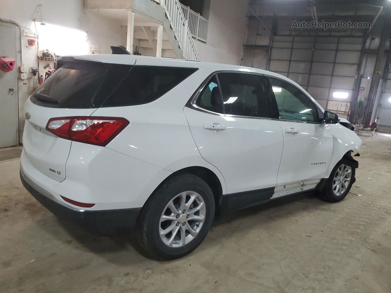 2019 Chevrolet Equinox Lt White vin: 3GNAXUEV3KS592007