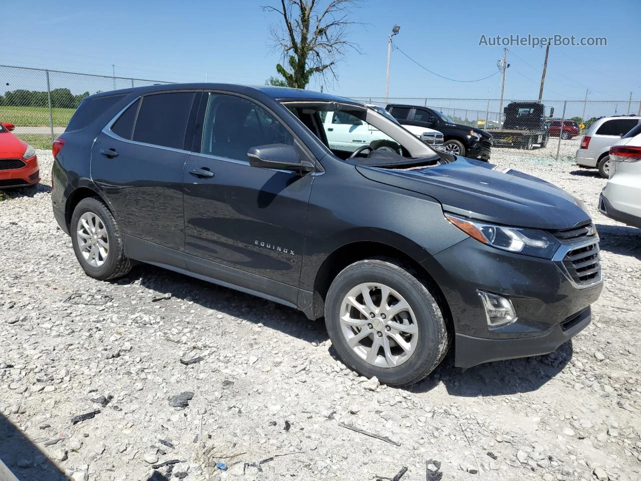 2019 Chevrolet Equinox Lt Серый vin: 3GNAXUEV3KS638354