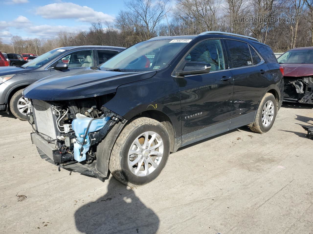 2019 Chevrolet Equinox Lt Black vin: 3GNAXUEV4KL103124