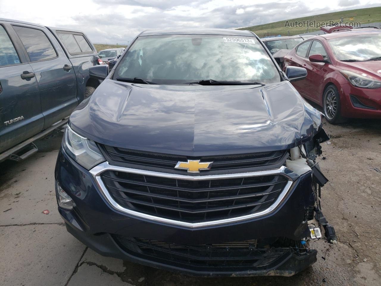2019 Chevrolet Equinox Lt Синий vin: 3GNAXUEV4KS542779