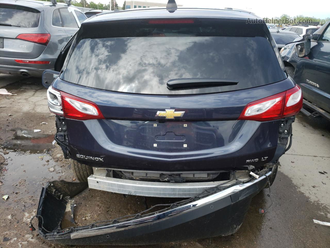 2019 Chevrolet Equinox Lt Синий vin: 3GNAXUEV4KS542779