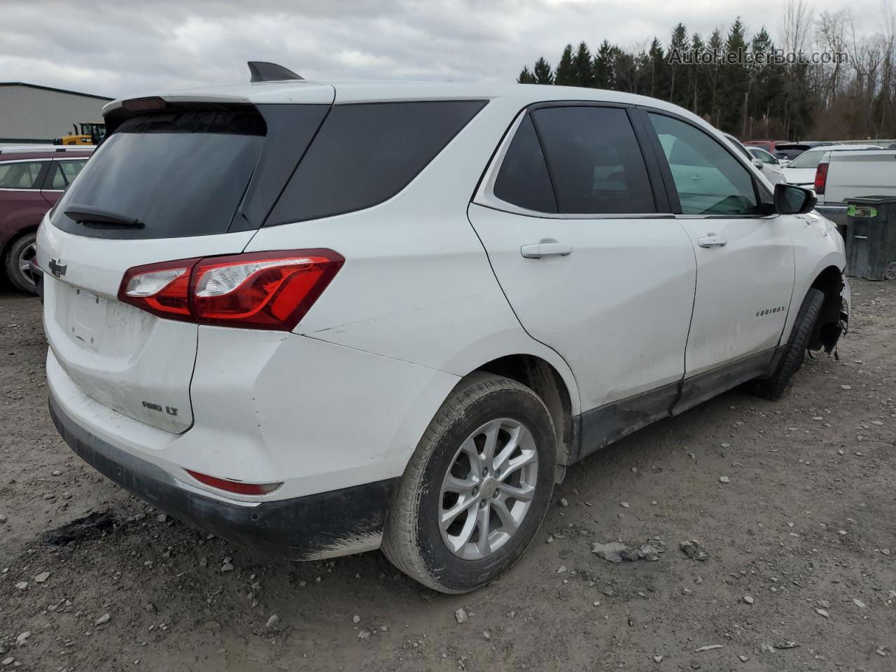 2020 Chevrolet Equinox Lt White vin: 3GNAXUEV4LS607664