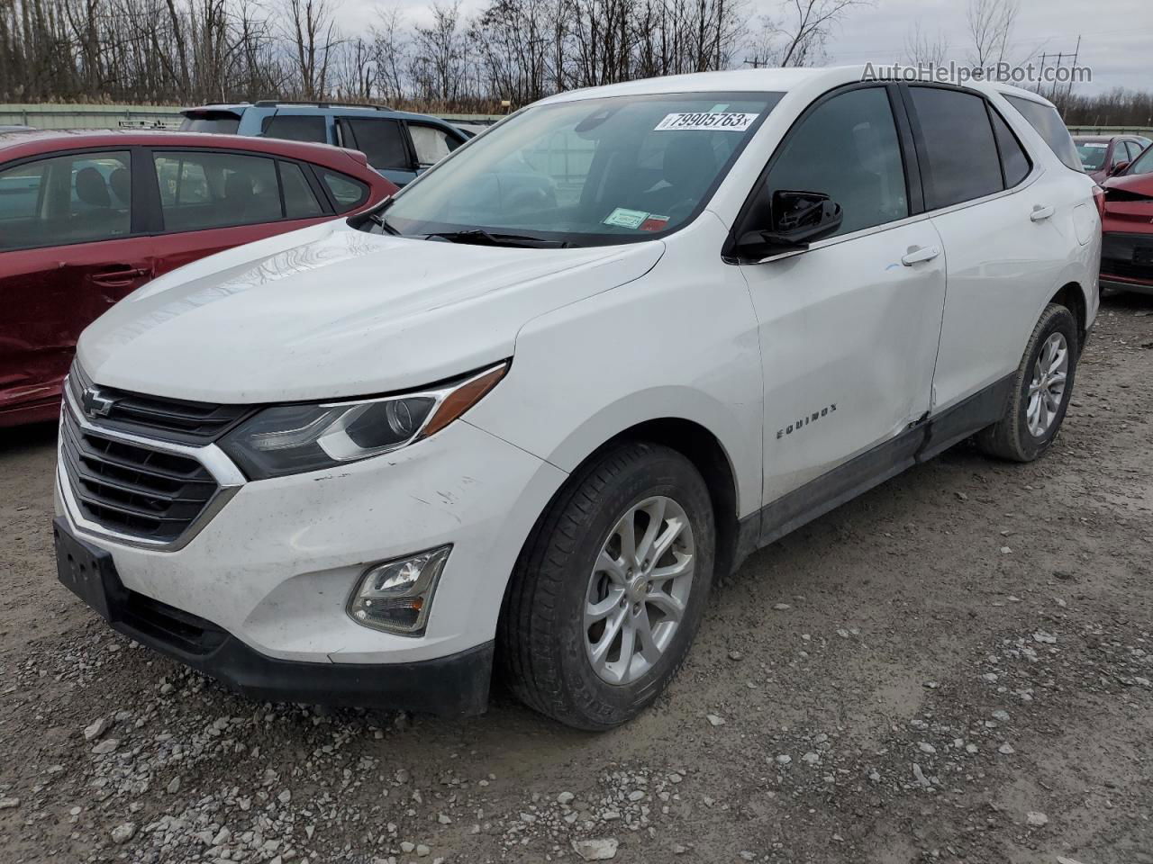 2020 Chevrolet Equinox Lt White vin: 3GNAXUEV4LS607664