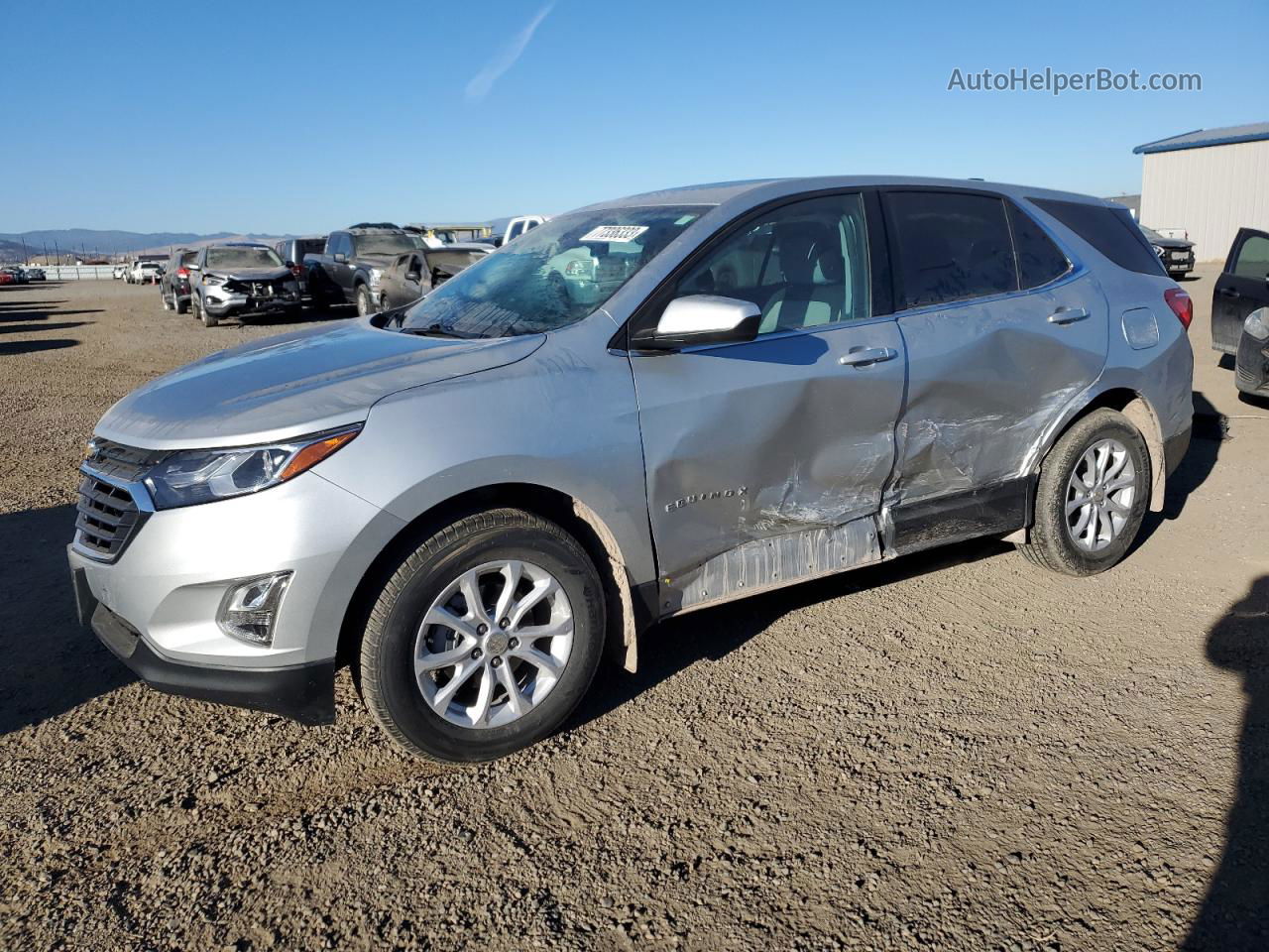 2020 Chevrolet Equinox Lt Серебряный vin: 3GNAXUEV4LS714682