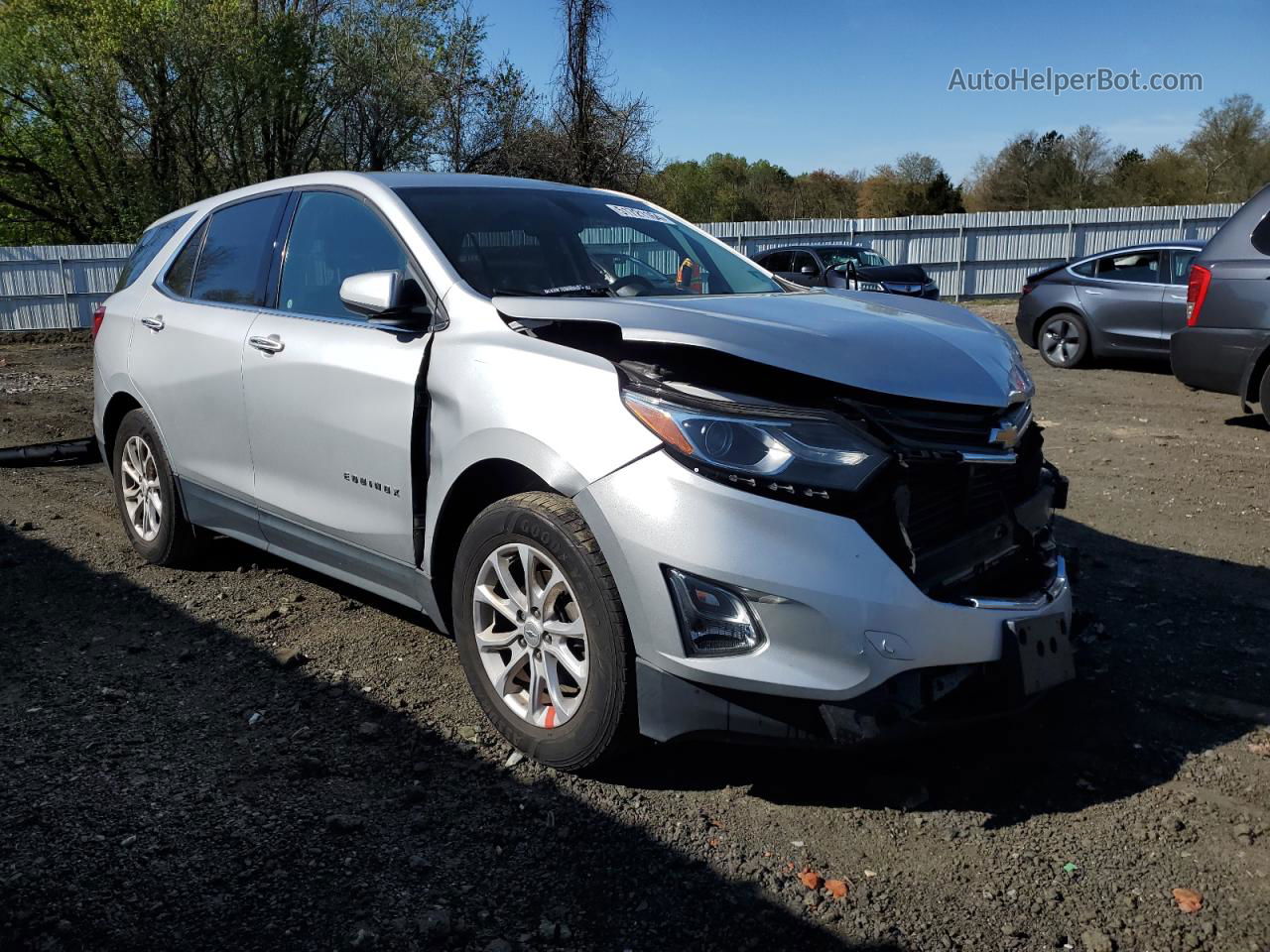 2019 Chevrolet Equinox Lt Silver vin: 3GNAXUEV5KS551202