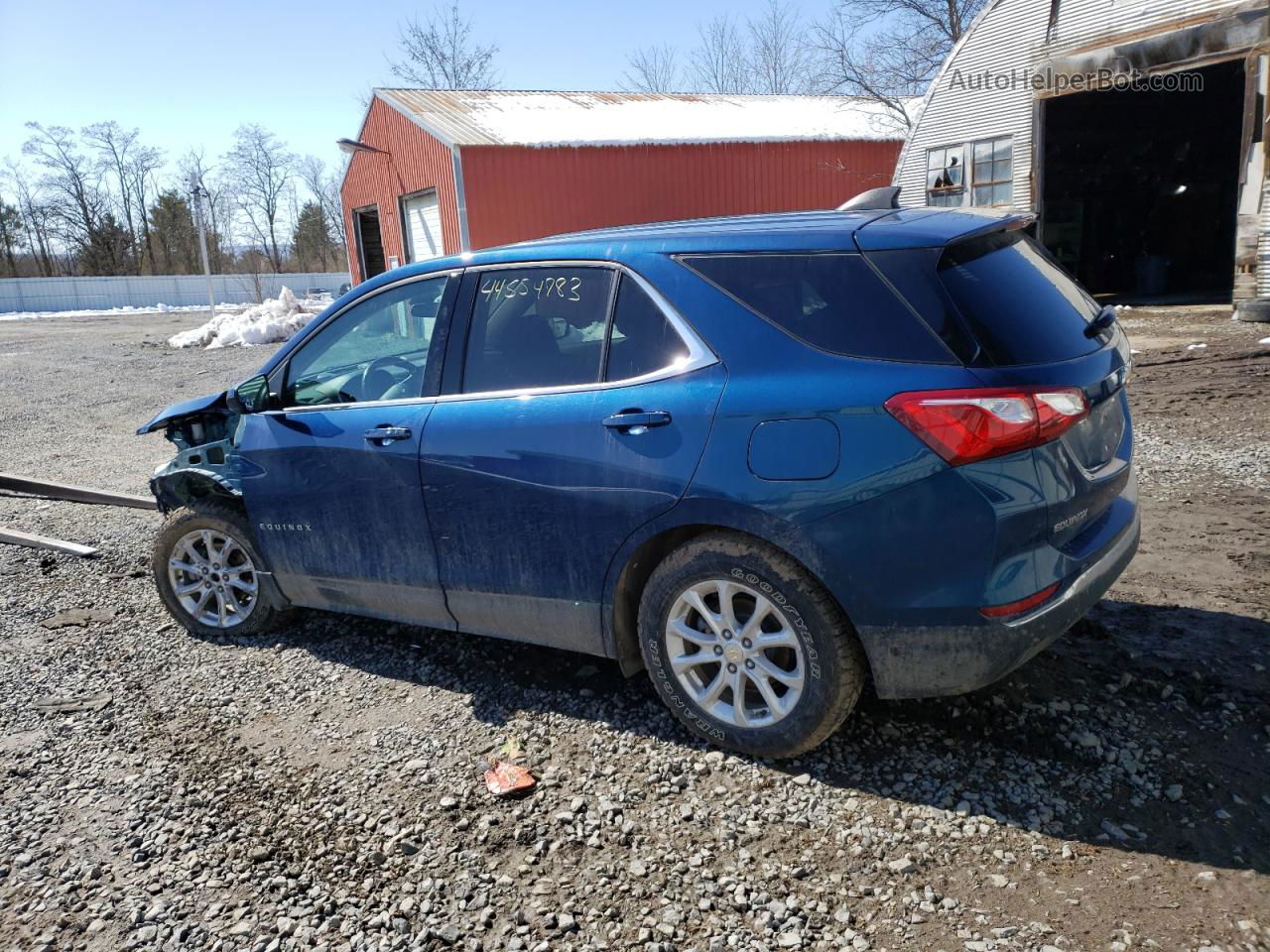 2020 Chevrolet Equinox Lt Синий vin: 3GNAXUEV5LL237352