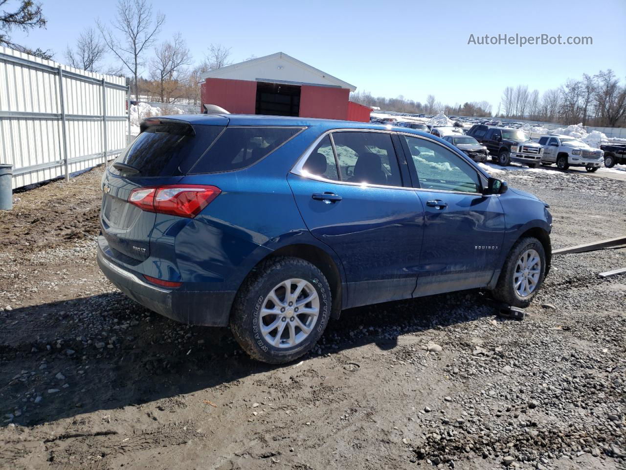 2020 Chevrolet Equinox Lt Blue vin: 3GNAXUEV5LL237352